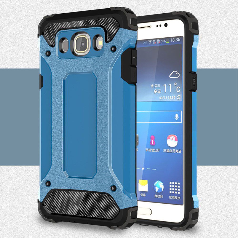 Samsung Galaxy J7 (2016) Hybride Hoesje Blauw afbeelding 1
