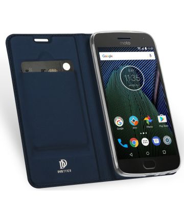 Dux Ducis Flip Hoesje Motorola Moto E4 Plus Blauw Hoesjes
