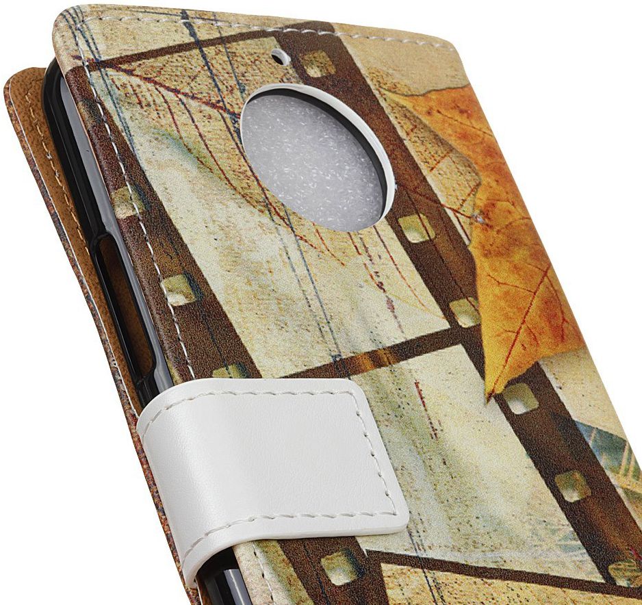 Motorola Moto E4 Plus Portemonnee Flip Hoesje Print Eiffeltoren Herfst afbeelding 5