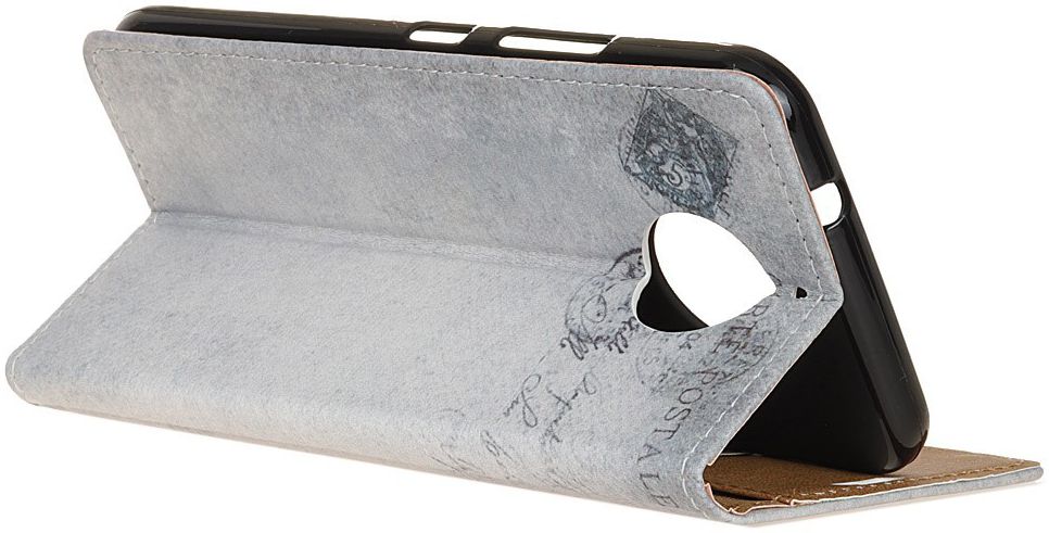 Motorola Moto E4 Plus Portemonnee Flip Hoesje Print Kat afbeelding 2