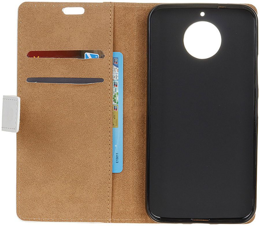 Motorola Moto E4 Plus Portemonnee Flip Hoesje Print Kat afbeelding 3