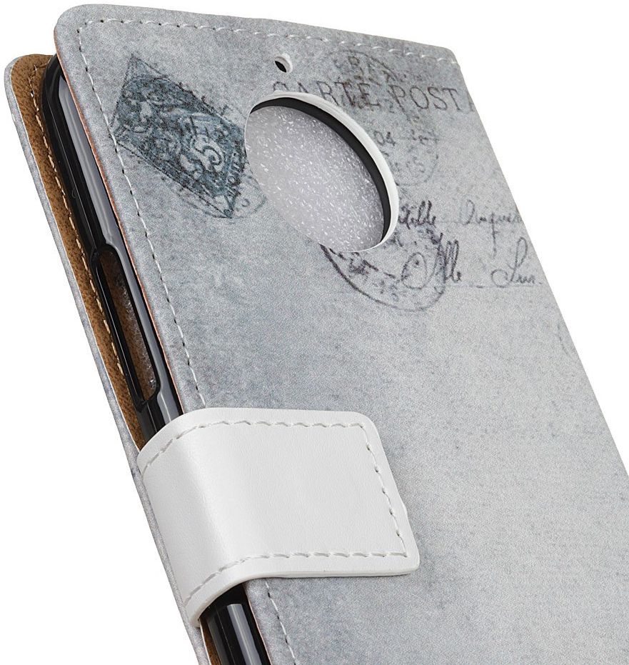 Motorola Moto E4 Plus Portemonnee Flip Hoesje Print Kat afbeelding 5