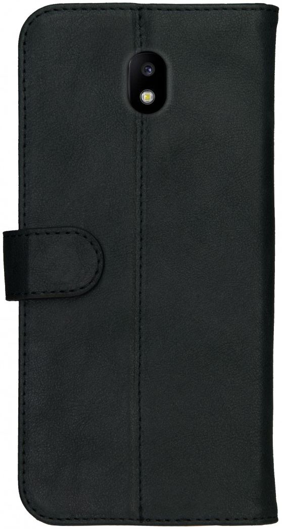 Rosso Deluxe Samsung J5 2017 Hoesje Echt Leer Pasjes Book Case Zwart afbeelding 8