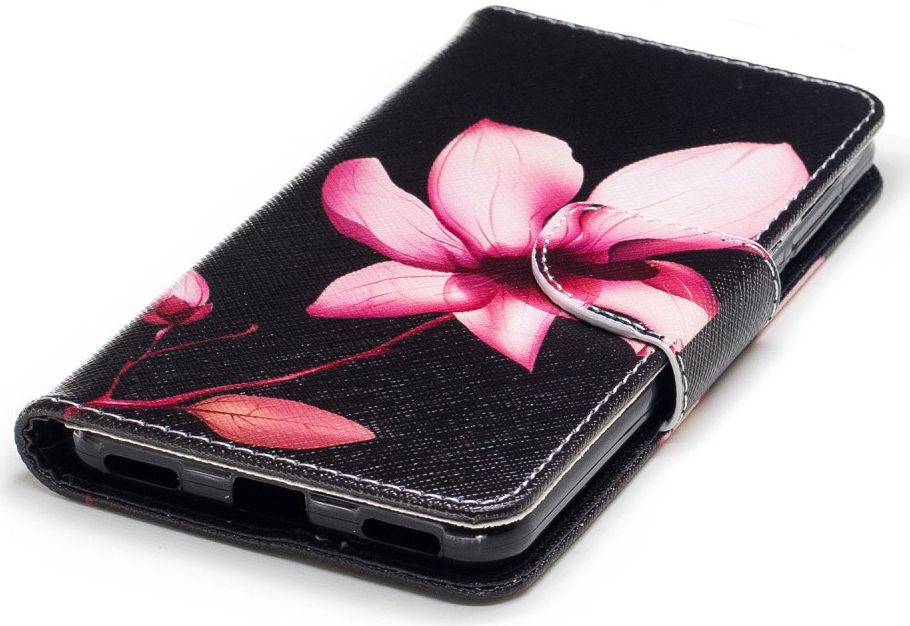 Huawei Y6 (2017) Portemonnee Flip Hoesje Print Bloem afbeelding 7