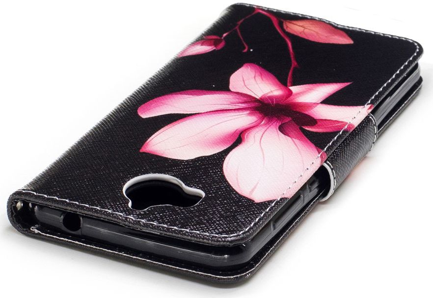 Huawei Y6 (2017) Portemonnee Flip Hoesje Print Bloem afbeelding 8