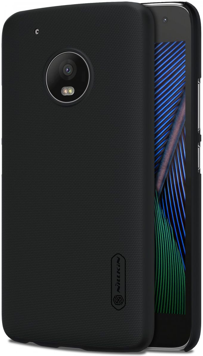 Nillkin Super Frosted Shield Case Motorola Moto G5 Plus Zwart afbeelding 1