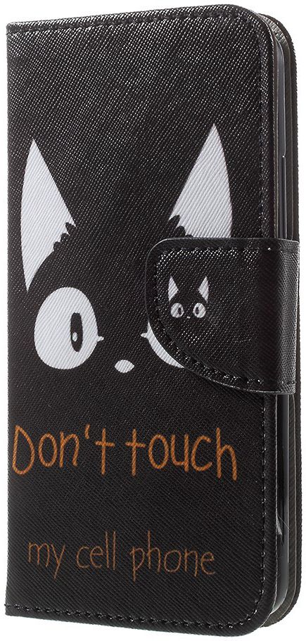 Motorola Moto E4 Portemonnee Flip Hoesje Print Kat afbeelding 4