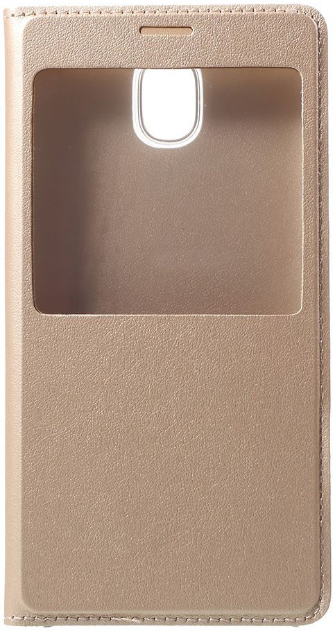 Samsung Galaxy J5 (2017) Window View Flip Hoesje Goud afbeelding 1