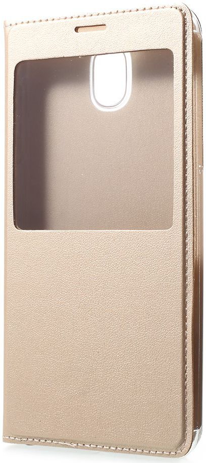 Samsung Galaxy J5 (2017) Window View Flip Hoesje Goud afbeelding 3