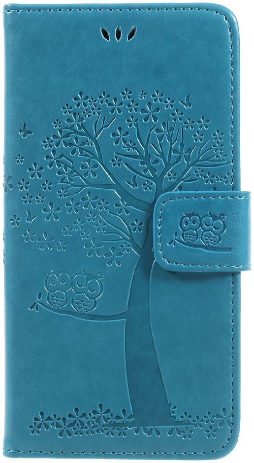 Samsung Galaxy J5 (2017) Portemonnee Boom Hoesje Blauw afbeelding 1