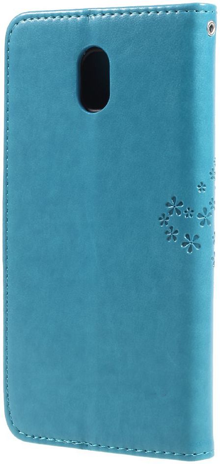 Samsung Galaxy J5 (2017) Portemonnee Boom Hoesje Blauw afbeelding 4