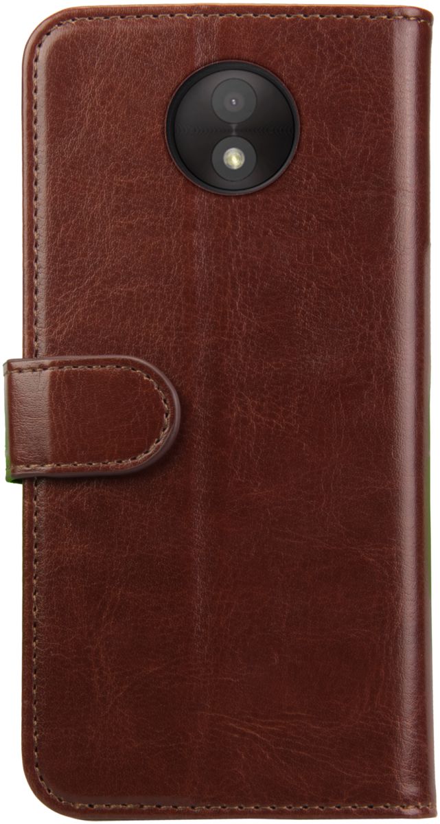 Rosso Element Motorola Moto C Plus Hoesje Book Cover Bruin afbeelding 5