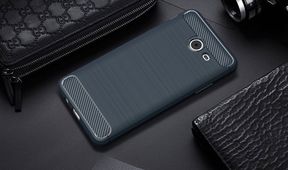 Samsung Galaxy J5 (2017) Geborsteld TPU Hoesje blauw afbeelding 2
