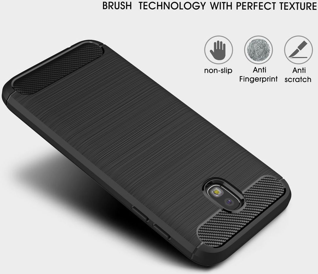 Samsung Galaxy J5 (2017) Geborsteld TPU Hoesje blauw afbeelding 6