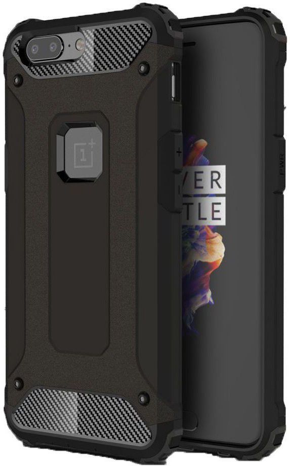 OnePlus 5 Hybride Hoesje Zwart afbeelding 1