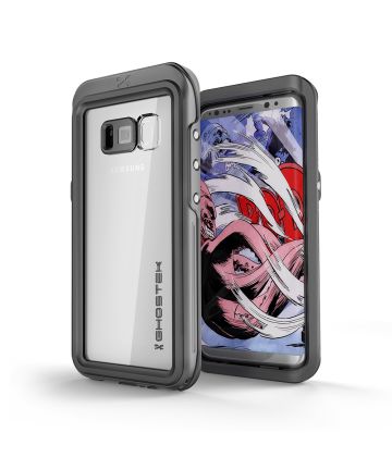 Ghostek Atomic 3 Waterbestendig Aluminium Hoesje Galaxy S8 Zwart Hoesjes