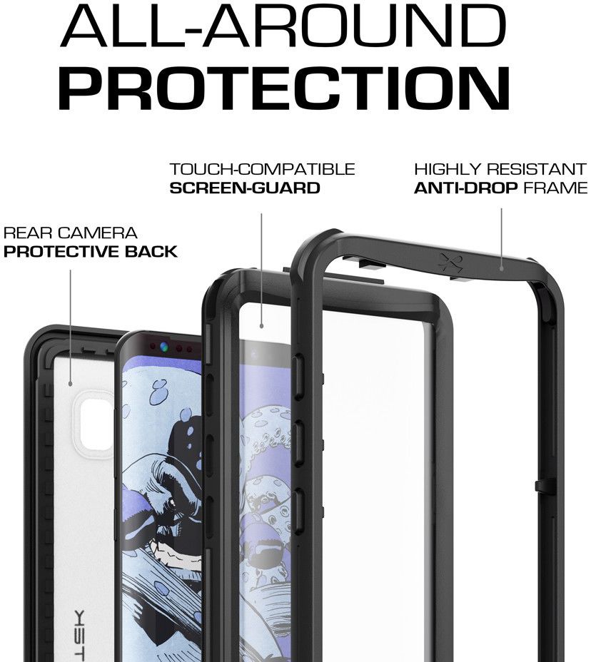 Ghostek Nautical Waterbestendig Hoesje Samsung Galaxy S8 Plus Zwart afbeelding 4
