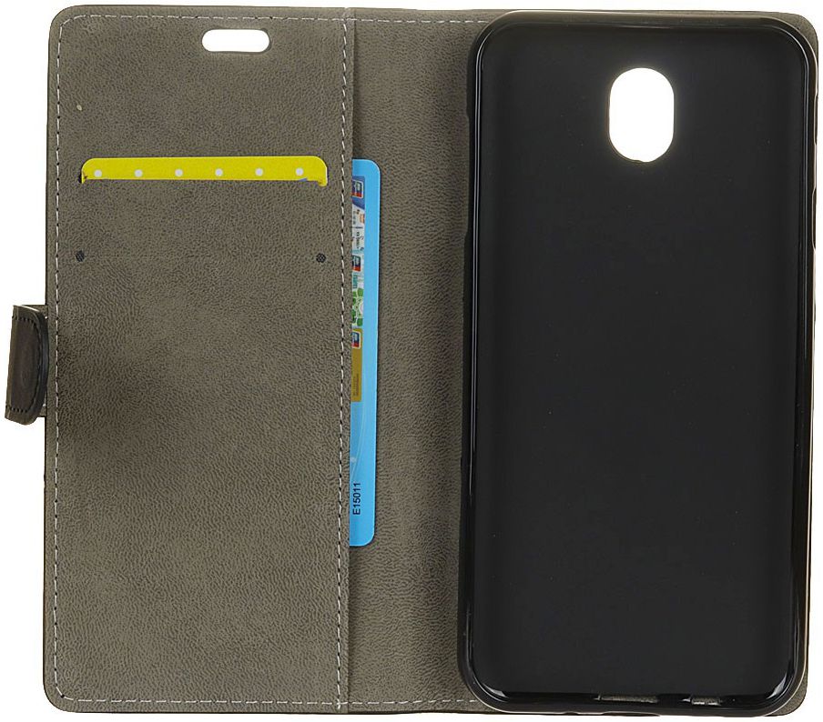 Samsung Galaxy J5 (2017) Stijlvol Portemonnee Flip Hoesje Zwart afbeelding 2