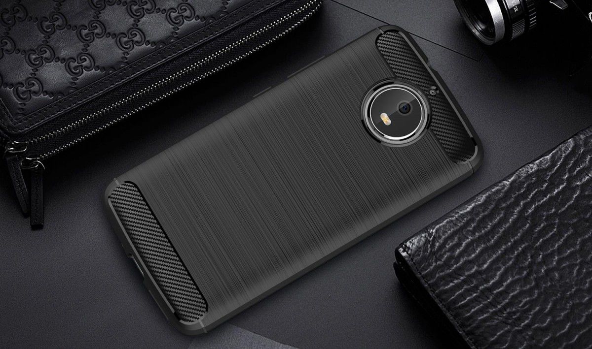 Motorola Moto G5S Geborsteld TPU Hoesje Zwart afbeelding 7