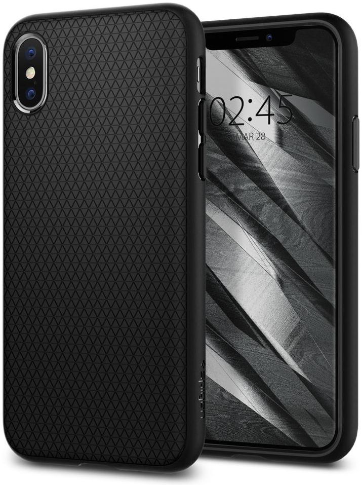 Spigen Liquid Air Apple iPhone X Hoesje Zwart afbeelding 1