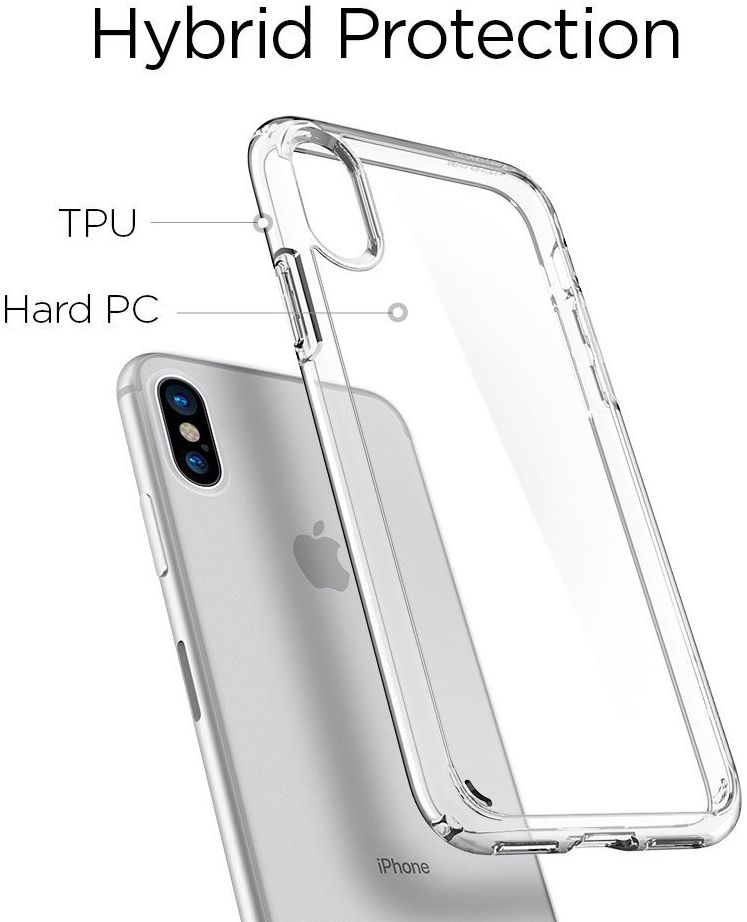 Spigen Ultra Hybrid Apple iPhone X Hoesje Transparant afbeelding 7