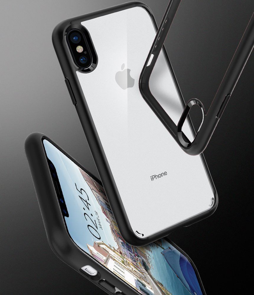 Spigen Ultra Hybrid Apple iPhone X Hoesje Zwart afbeelding 2