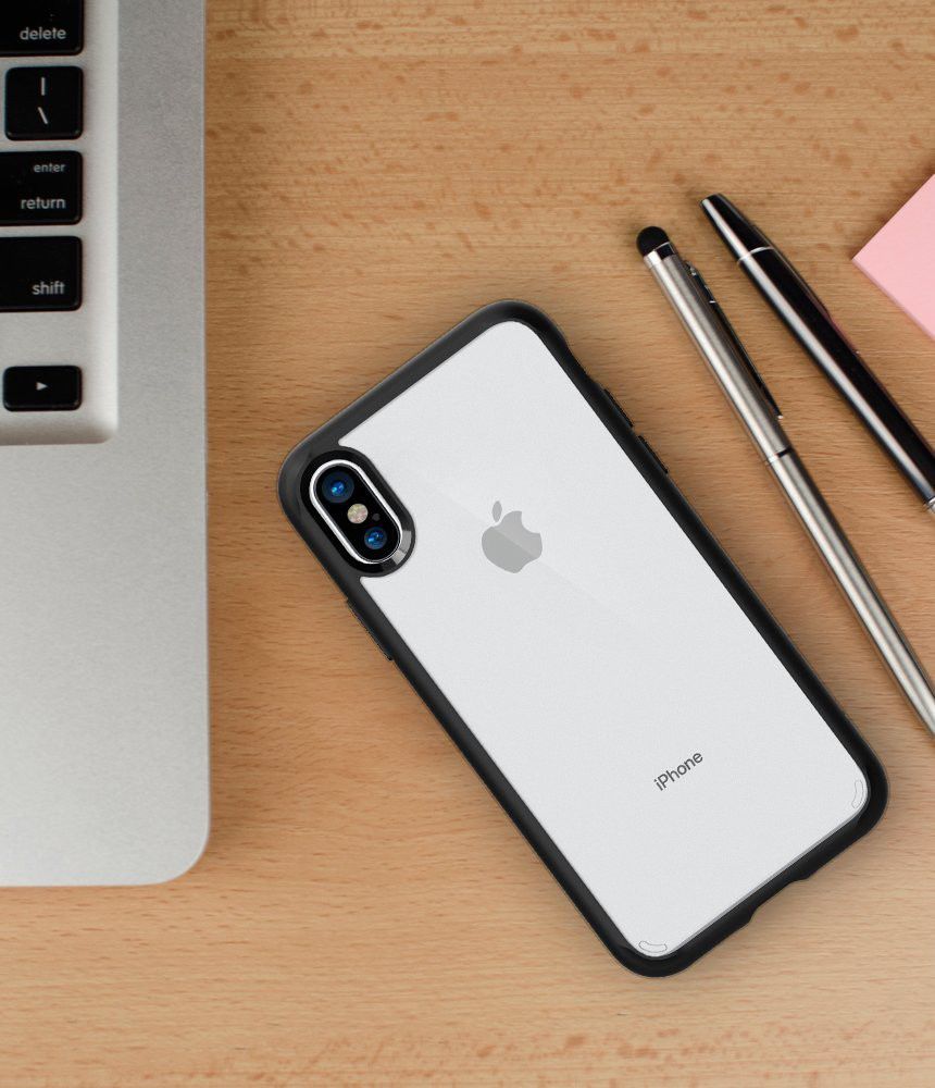 Spigen Ultra Hybrid Apple iPhone X Hoesje Zwart afbeelding 3