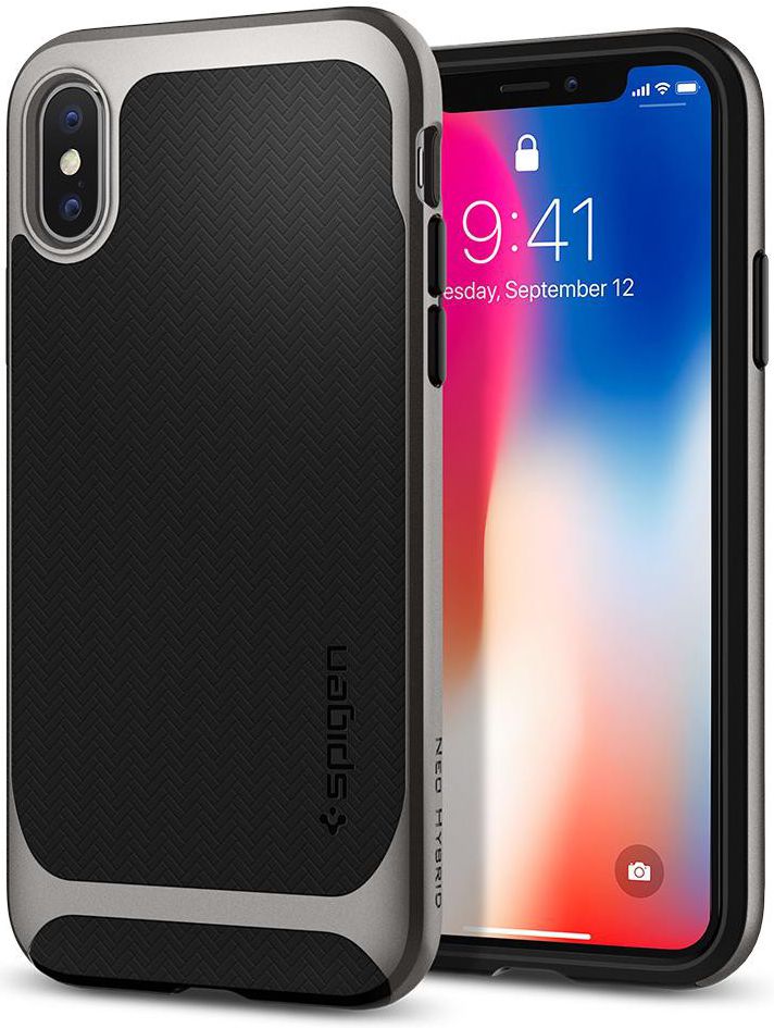 Spigen Neo Hybrid Apple iPhone X Gunmetal afbeelding 1