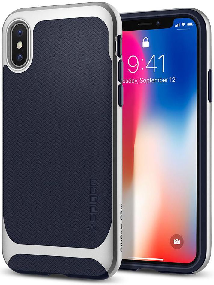 Spigen Neo Hybrid Apple iPhone X Zilver afbeelding 1
