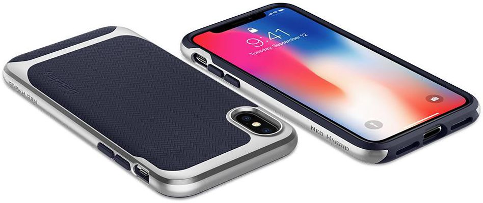 Spigen Neo Hybrid Apple iPhone X Zilver afbeelding 4