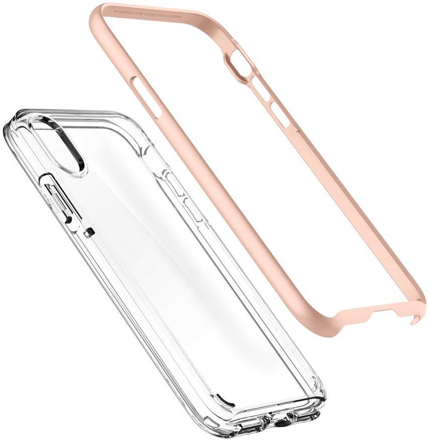 Spigen Neo Hybrid Crystal Hoesje Apple iPhone X Rose Goud afbeelding 2