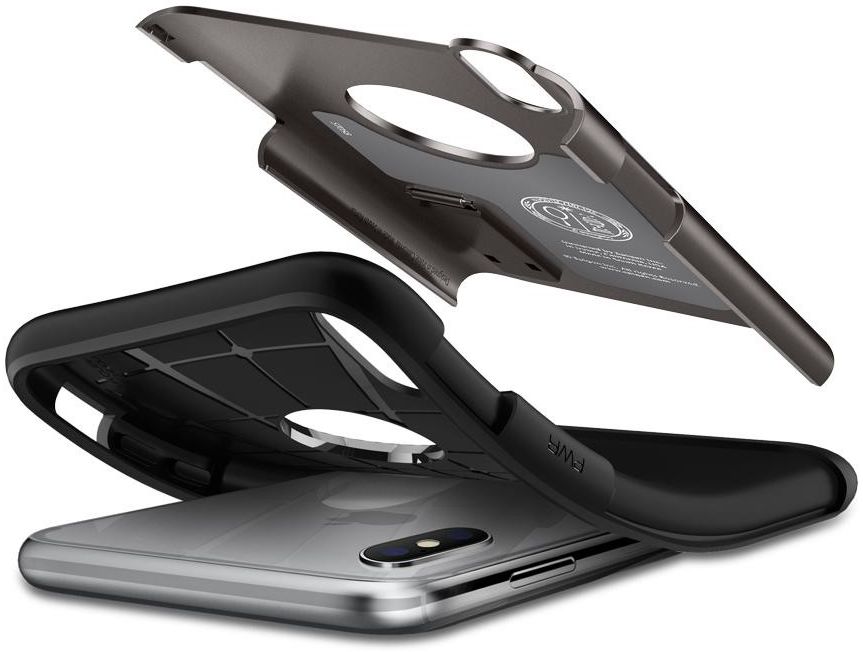 Spigen Slim Armor Apple iPhone X Gunmetal afbeelding 2