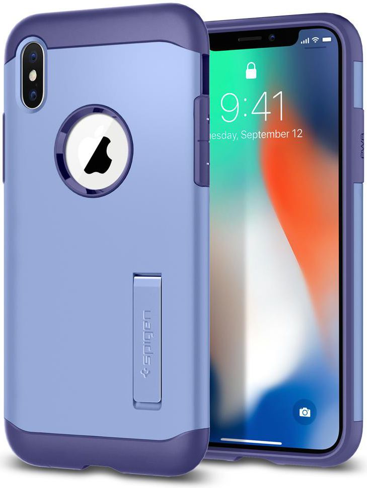 Spigen Slim Armor Apple iPhone X Paars afbeelding 1