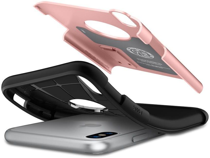 Spigen Slim Armor Apple iPhone X Roze Goud afbeelding 2