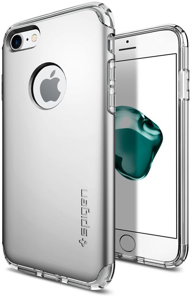 Spigen Hybrid Armor Hoesje Apple iPhone 7 Satin Silver afbeelding 1