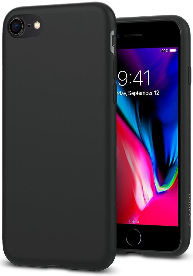 Spigen Liquid Crystal Apple iPhone 7 / 8 Hoesje Black afbeelding 8