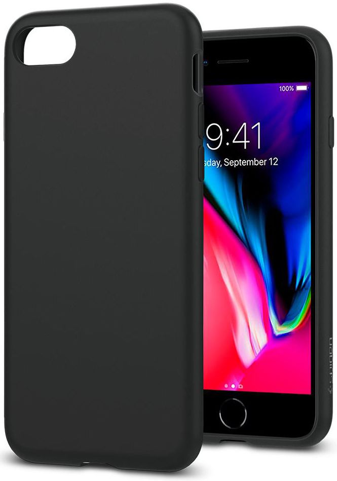 Spigen Liquid Crystal Apple iPhone 7 / 8 Hoesje Black afbeelding 12