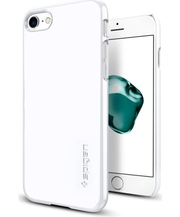 Spigen Thin Fit Case Apple iPhone 7 / 8 Jet White Hoesjes