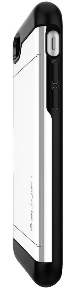 Spigen Slim Armor Card Holder Case Apple iPhone 7 / 8 White afbeelding 11