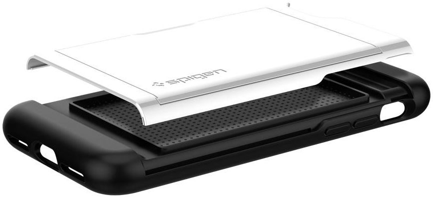 Spigen Slim Armor Card Holder Case Apple iPhone 7 / 8 White afbeelding 6