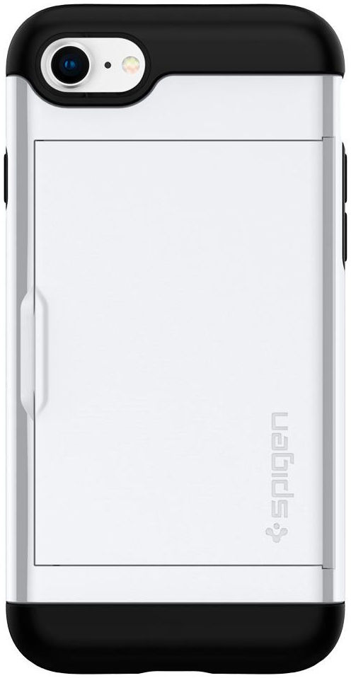 Spigen Slim Armor Card Holder Case Apple iPhone 7 / 8 White afbeelding 10