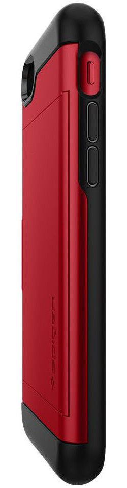 Spigen Slim Armor Card Holder Case Apple iPhone 7 / 8 Red afbeelding 6