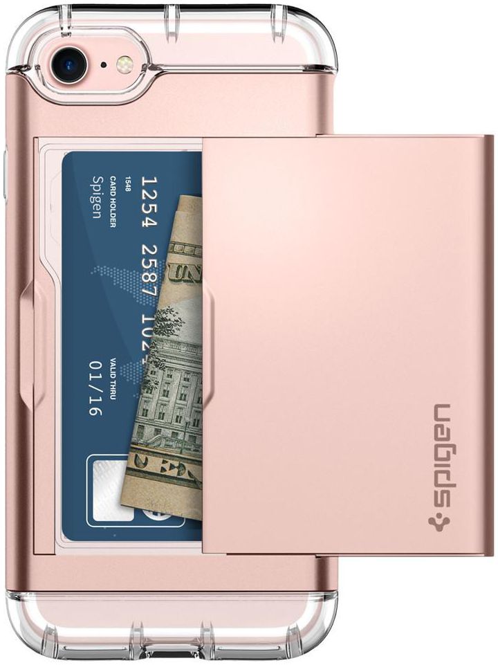 Spigen Crystal Wallet Hoesje Apple Iphone 7 8 Rose Gold Gsmpunt Nl