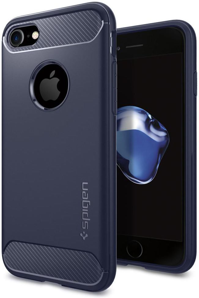 Spigen Rugged Armor Case Apple iPhone 7 Midnight Blue afbeelding 1