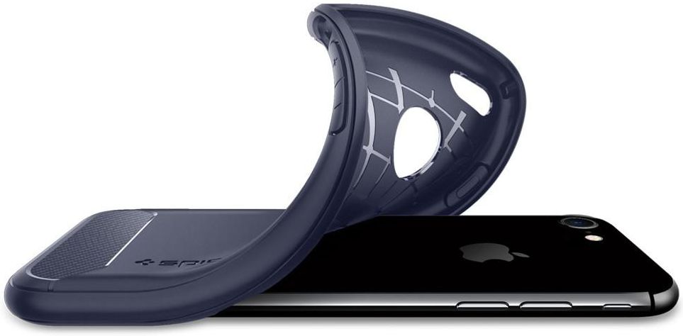 Spigen Rugged Armor Case Apple iPhone 7 Midnight Blue afbeelding 2
