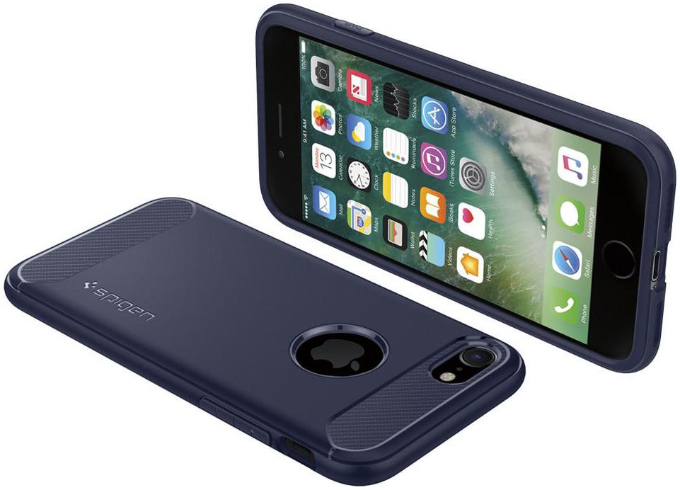 Spigen Rugged Armor Case Apple iPhone 7 Midnight Blue afbeelding 5
