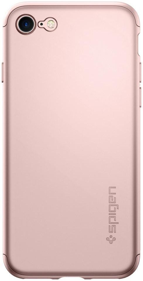 Spigen Thin Fit  360 Case Apple iPhone 7 / 8 Roze Goud afbeelding 6