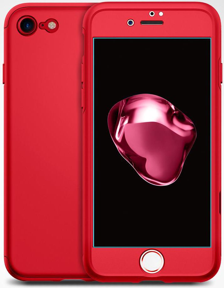 Spigen Thin Fit  360 Case Apple iPhone 7 / 8 Rood afbeelding 6
