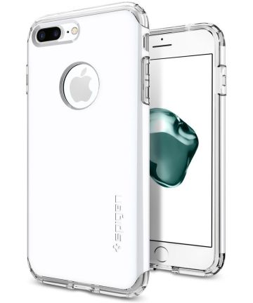 Spigen Hybrid Armor Hoesje Apple iPhone 7 Plus / 8 Plus Jet White Hoesjes