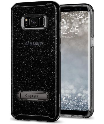 Spigen Crystal Hybrid Case Samsung Galaxy S8 Glitter Zwart Hoesjes